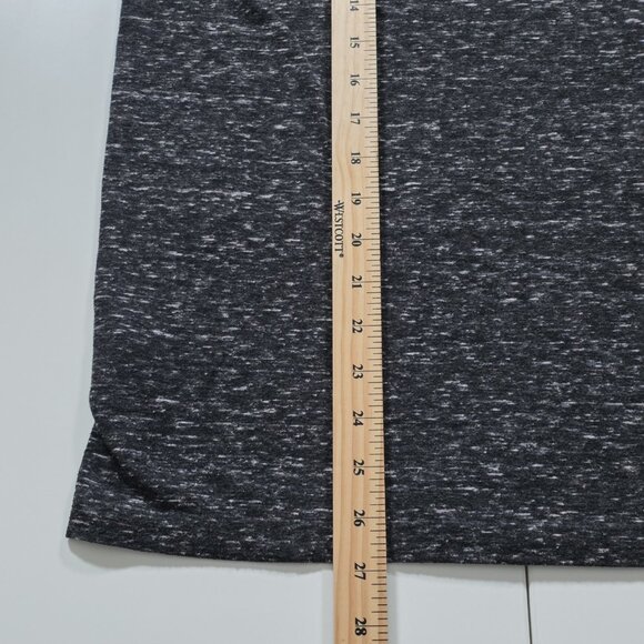 AllSaints T Shirt Mens M Heathered Gray SS Threat Tonic Crew Embroidered Logo - Picture 7 of 11